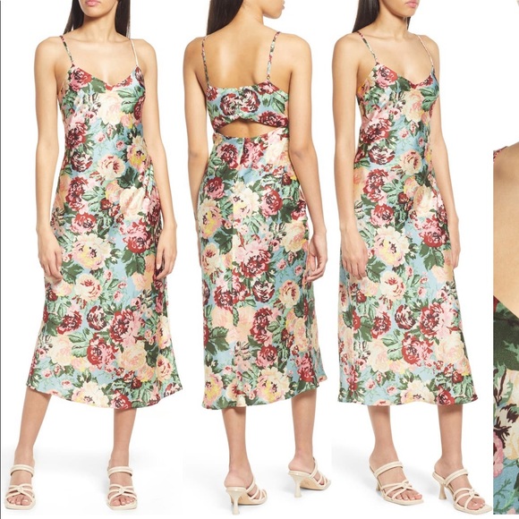 Lost + Wander Dresses & Skirts - Peony Satin Dress
